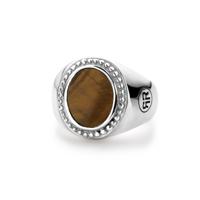 Rebel & Rose Ring Women Oval Tiger Eye RR-RG017-S - thumbnail