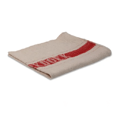 Wecoline werkdoek 100% katoen rode band (10 stuks)