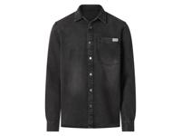 esmara Men Denim heren overhemd (Zwart, L (41/42)) - thumbnail