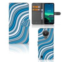 Nokia 1.4 | Telefoon Hoesje | Waves Blue - thumbnail