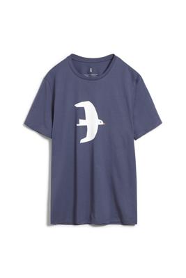 ARMEDANGELS T-shirt met printopdruk blauw ARMEDANGELS T-shirt met printopdruk blauw