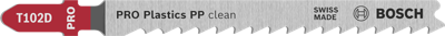 Bosch Accessoires Decoupeerzaagblad T 102 D Clean for PP 3st - 2608667443