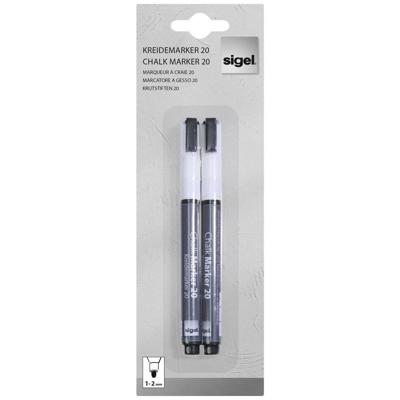 Sigel BA178 Krijtmarker Wit 1 mm, 2 mm N/A