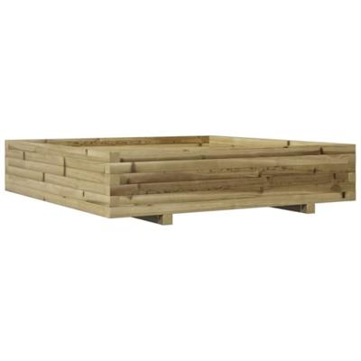 VidaXL Plantenbak 110x110x26,5 cm geïmpregneerd grenenhout