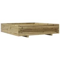VidaXL Plantenbak 110x110x26,5 cm geïmpregneerd grenenhout - thumbnail