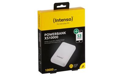 Intenso XS10000 Powerbank 10000 mAh LiPo Wit Statusweergave Intenso XS10000 Powerbank 10000 mAh LiPo Wit Statusweergave