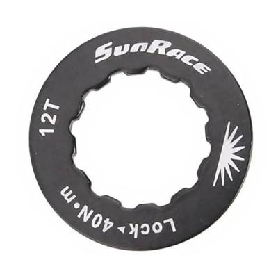 SunRace lockring lockring alu, black,f.12t.