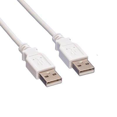 VALUE USB 2.0 Kabel, Type A-A, wit, 0,8 m