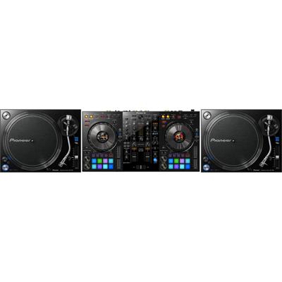 Pioneer DDJ-800 + 2 x Pioneer PLX-1000 draaitafel Pioneer DDJ-800 + 2 x Pioneer PLX-1000 draaitafel