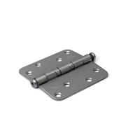 DX kogellagerscharnier - DX-H367 - 89x89 mm - afgeronde hoek - RVS geborsteld - thumbnail