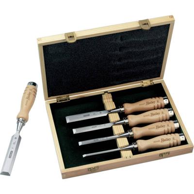 Stanley 2-16-217 Houtbeitelset Bailey 5-delig in houten kist