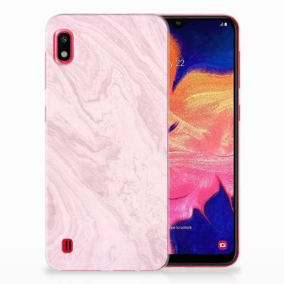 Samsung Galaxy A10 | TPU | Siliconen hoesje | Marble Pink - Origineel Cadeau Vriendin