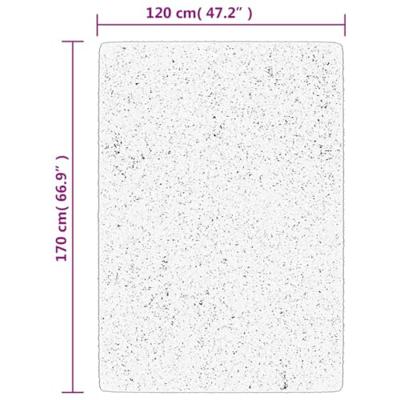 VidaXL Vloerkleed pamplona shaggy hoogpolig modern 120x170 cm zwart - thumbnail
