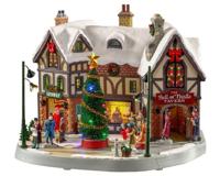 Lemax the bell & thistle tavern bewegend kersthuisje Caddington Village 2020 - thumbnail