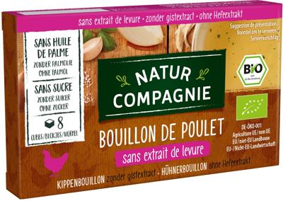 Natur Compagnie Kippenbouillonblokjes zonder gist bio 8 Stuks Natur Compagnie Kippenbouillonblokjes zonder gist bio 8 Stuks