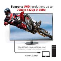 club3D CAC-1121 DisplayPort-kabel Mini-displayport / DisplayPort Adapterkabel Mini DisplayPort-stekker, DisplayPort-bus 1.00 m Zwart - thumbnail