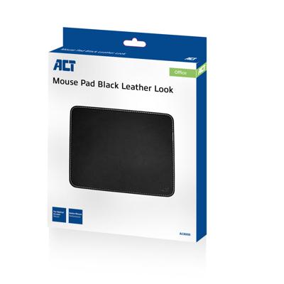 ACT Muismat lederlook zwart ACT Muismat lederlook zwart