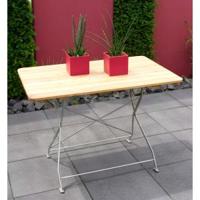 Tuintafel hout inklapbaar Bad Tolz - grijs frame - thumbnail
