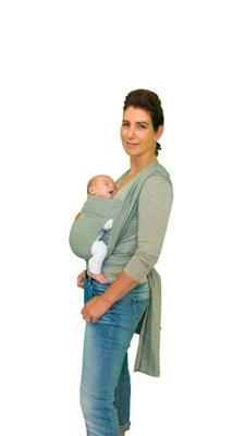 ByKay newborn halfbuckle draagdoek minty grey ByKay newborn halfbuckle draagdoek minty grey