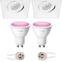 Philips Hue Trimless LED Spot Set GU10 - Mat Wit - Dimbaar & Kantelbaar - thumbnail