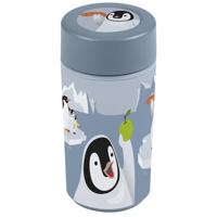 Sunware drinkbeker pinguin blauw grijs - thumbnail