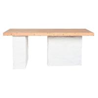 Eettafel Home ESPRIT Wit Hars Spar 180 x 90 x 77 cm - thumbnail