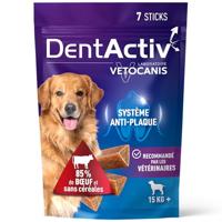 DentActiv - 7 Stick - VETOCANIS - 7 Stick per l'igiene orale al manzo per cani dai 15 kg in su - thumbnail