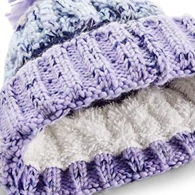 Beechfield CB486 Corkscrew Pom Pom Beanie - Morning Frost - One Size