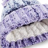 Beechfield CB486 Corkscrew Pom Pom Beanie - Morning Frost - One Size - thumbnail