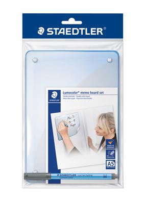 Staedtler Whiteboard Lumocolor memo board 641 (b x h) 148 mm x 210 mm Transparant Verwijderbare whiteboardfolie incl. 1 whiteboardmarker