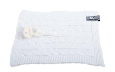Baby's Only speendoekje Cable Classic Wit Baby's Only speendoekje Cable Classic Wit