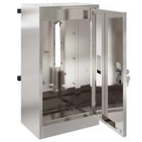 Brievenbus Zwart 30 x 23 x 55 cm Roestvrij staal - thumbnail