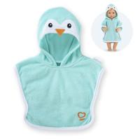 Corolle badcape voor babypop - pinguin, 36cm - thumbnail