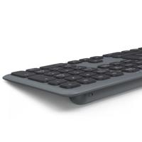 Hama Multi-Device-Tastatur-Maus-Set WKM-550, kabellos, Funk/BT, SW, QWERTZ DE Set met toetsenbord en muis Draadloos QWERTZ, Duits Zwart - thumbnail
