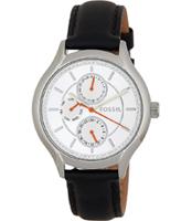 Horlogeband Fossil BQ1588 Leder Zwart 18mm - thumbnail