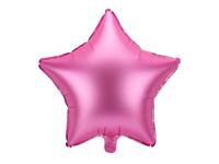 Folieballon Ster Pink Satijn 48cm - thumbnail