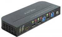 DeLOCK DisplayPort 1.4 KVM Switch 8K 30Hz met USB 3.0 en Audio kvm-switch - thumbnail