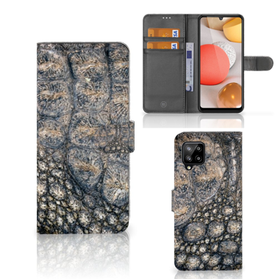 Samsung Galaxy A42 5G | Telefoonhoesje | Met pasjeshouder | Krokodillenprint