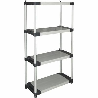 Kunststof plank - TOOD - 4 planken - Belasting 80 kg per plank - 80x40x168 cm - Zwart/grijs