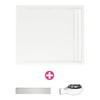 Xenz Easy Tray douchevloer - 100x100x5 - Acryl - wit 6950-01