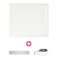 Xenz Easy Tray douchevloer - 100x100x5 - Acryl - wit 6950-01 - thumbnail