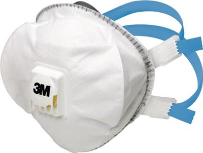 3M 8825+ Fijnstofmasker met ventiel FFP2 D 5 stuk(s) EN 149:2001, EN 149:2009 DIN 149:2001, DIN 149:2009