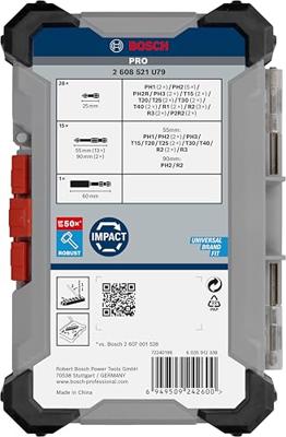 Bosch Professional PRO Impact schroefbitset 44-delig - 2608521U79 - thumbnail