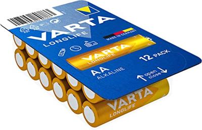 Varta LONGLIFE AA Big Box 12 AA batterij (penlite) Alkaline 2800 mAh 1.5 V 12 stuk(s) Varta LONGLIFE AA Big Box 12 AA batterij (penlite) Alkaline 2800 mAh 1.5 V 12 stuk(s)