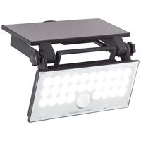 Brilliant Luton G40421/06 Wandlamp op zonne-energie met bewegingsmelder LED 6 W Zwart - thumbnail