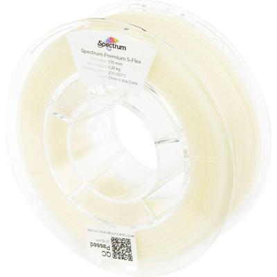 Spectrum Filaments 80529 S-Flex 98A Glow in the Dark Filament Flexibel filament Flexibel, Chemisch bestendig, Niet-trekkend, Nalichtend 1.75 mm 250 g Glow