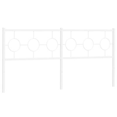 Hoofdbord 180 cm metaal wit Hoofdbord 180 cm metaal wit