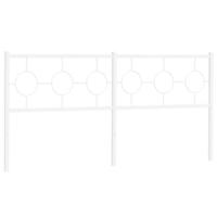 Hoofdbord 180 cm metaal wit - thumbnail