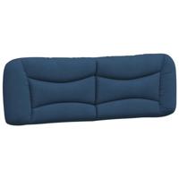 Bed met matras stof blauw 160x200 cm - thumbnail