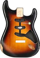 Fender Road Worn 50&apos;s Stratocaster SSS Alder Body 2-Tone Sunburst losse elzenhouten solid body voor elektrische gitaar - thumbnail